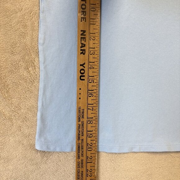 H&M Polo Shirt Boys 9-10Y Blue Tennis Racket Embroidery 100% Cotton Short Sleeve - Picture 5 of 8